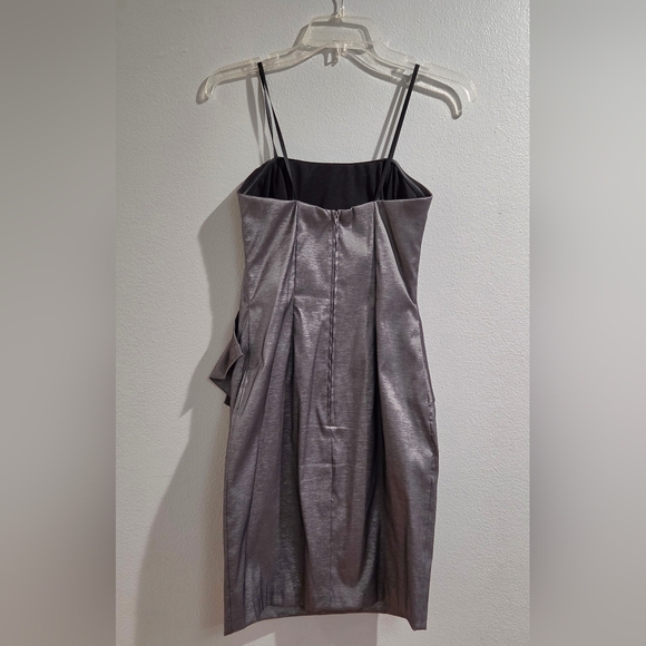 Betsy & Adam Strapless Silver Dress - Picture 3 of 3